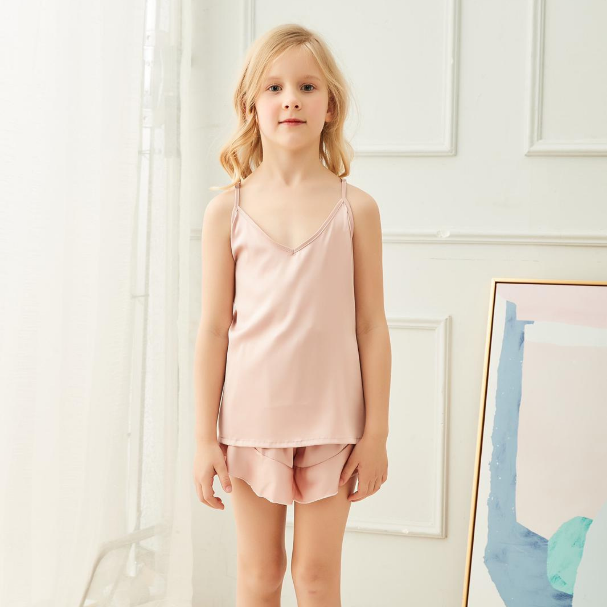 Kids Cami Pyjamas Blush